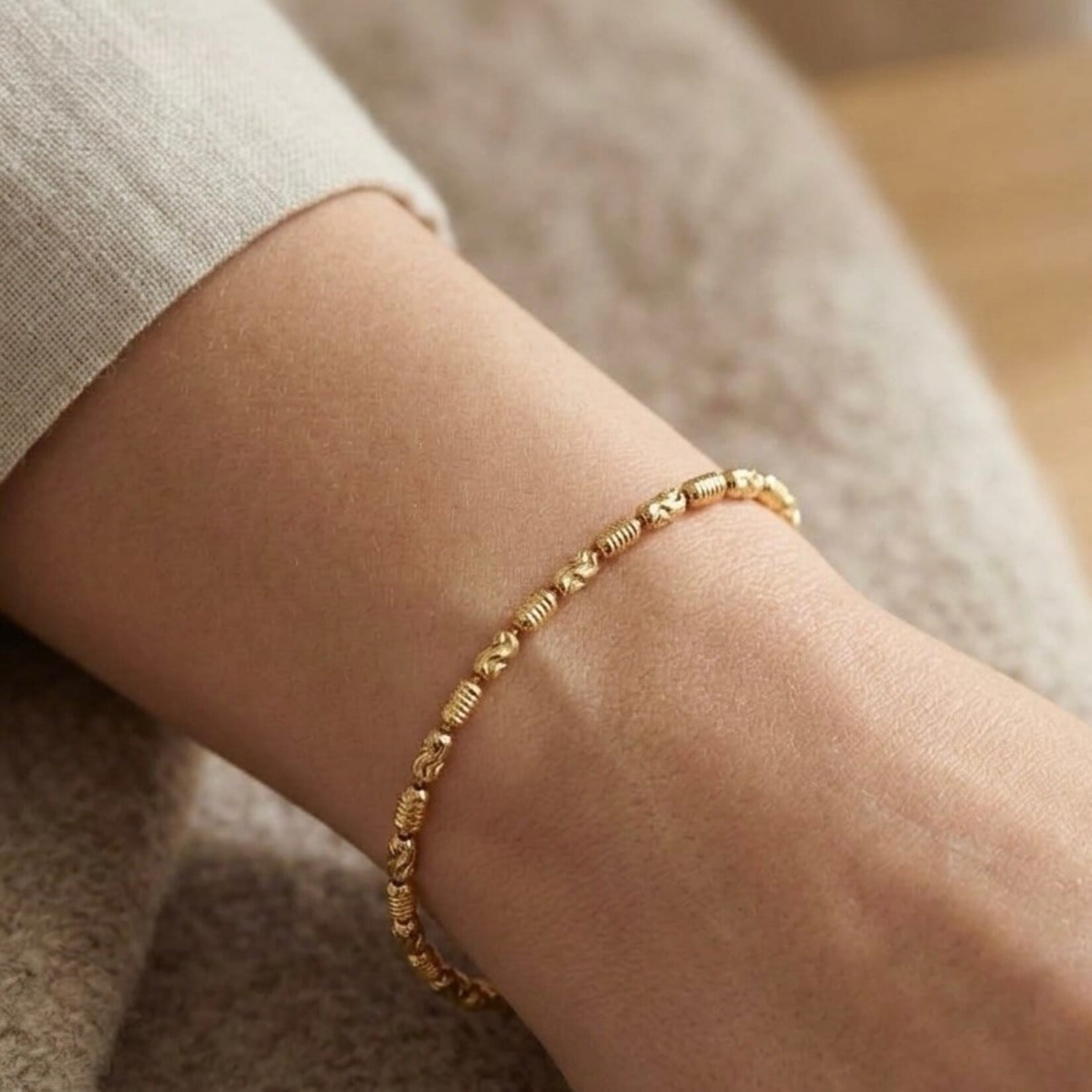 Sterling Silver & 18K Yellow Gold Overlay Moree Italia Bracelet