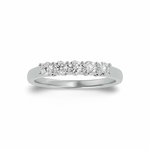 18K White Gold 1/4 Carat Diamond Band