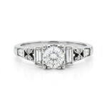 Platinum Art Deco Diamond Ring