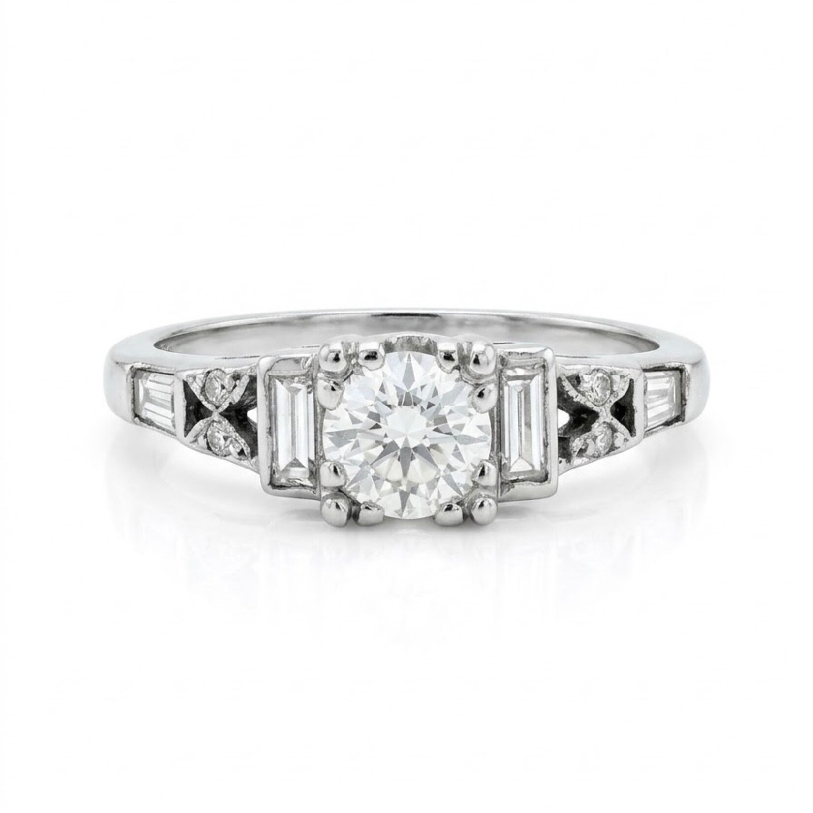 Platinum Art Deco Diamond Ring