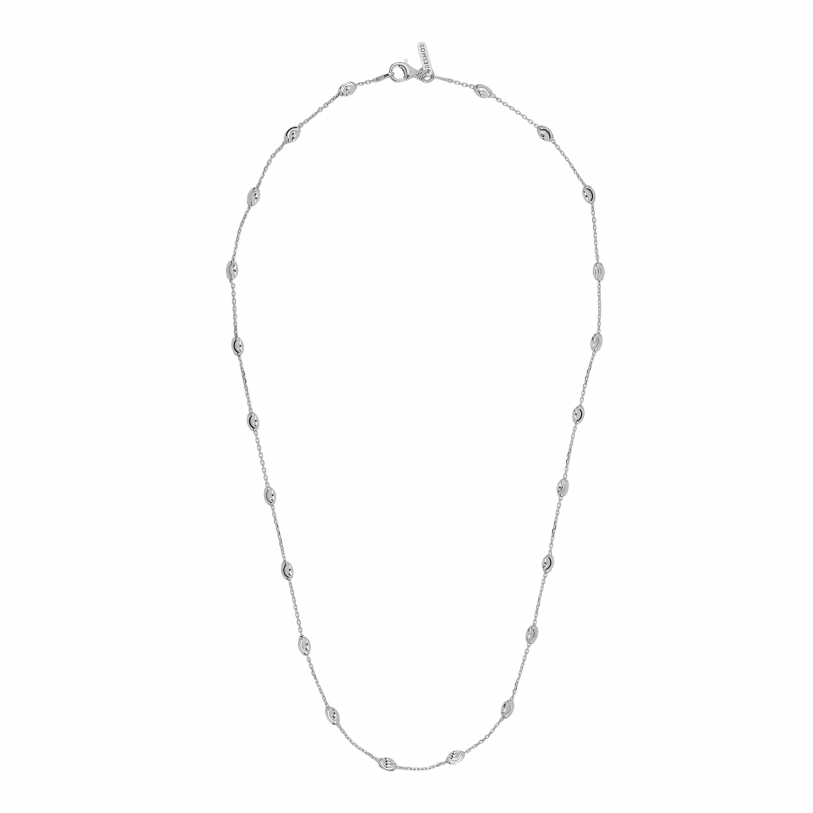 Sterling Silver Oval Moon Station Italia Necklace