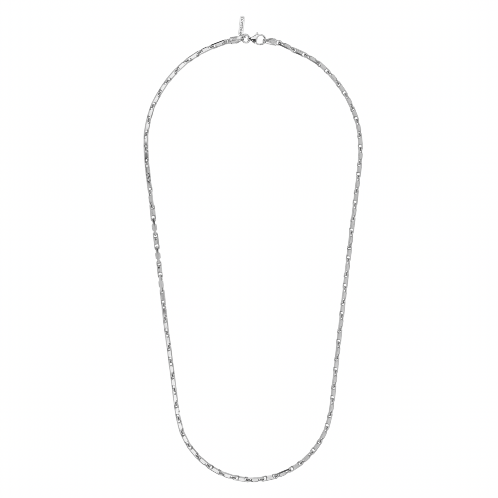 Sterling Silver Geo Link Necklace