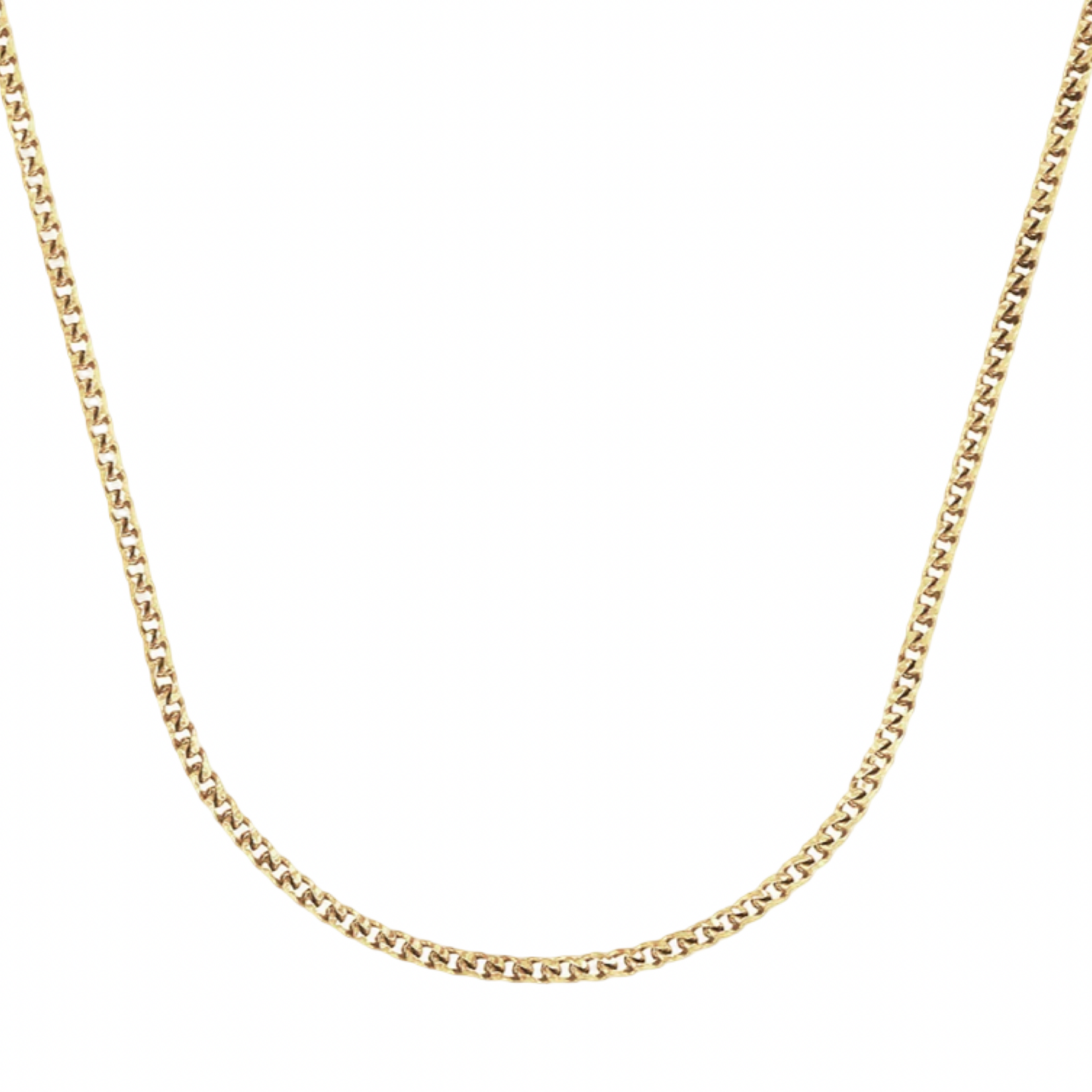 Sterling Silver & 18K Yellow Gold Overlay Fishbone Link Necklace