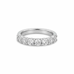 Platinum 1 Carat Seven Stone Diamond Band