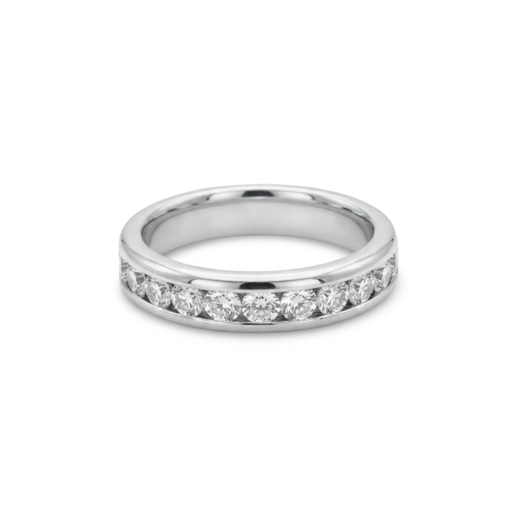 Platinum 3/4 Carat Diamond Channel Band