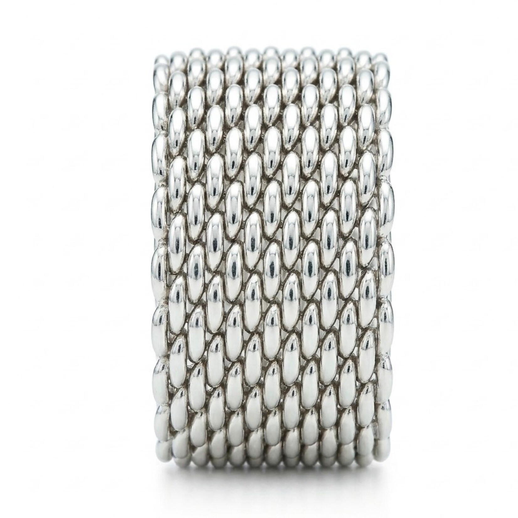 Sterling Silver Tiffany Somerset Mesh Ring