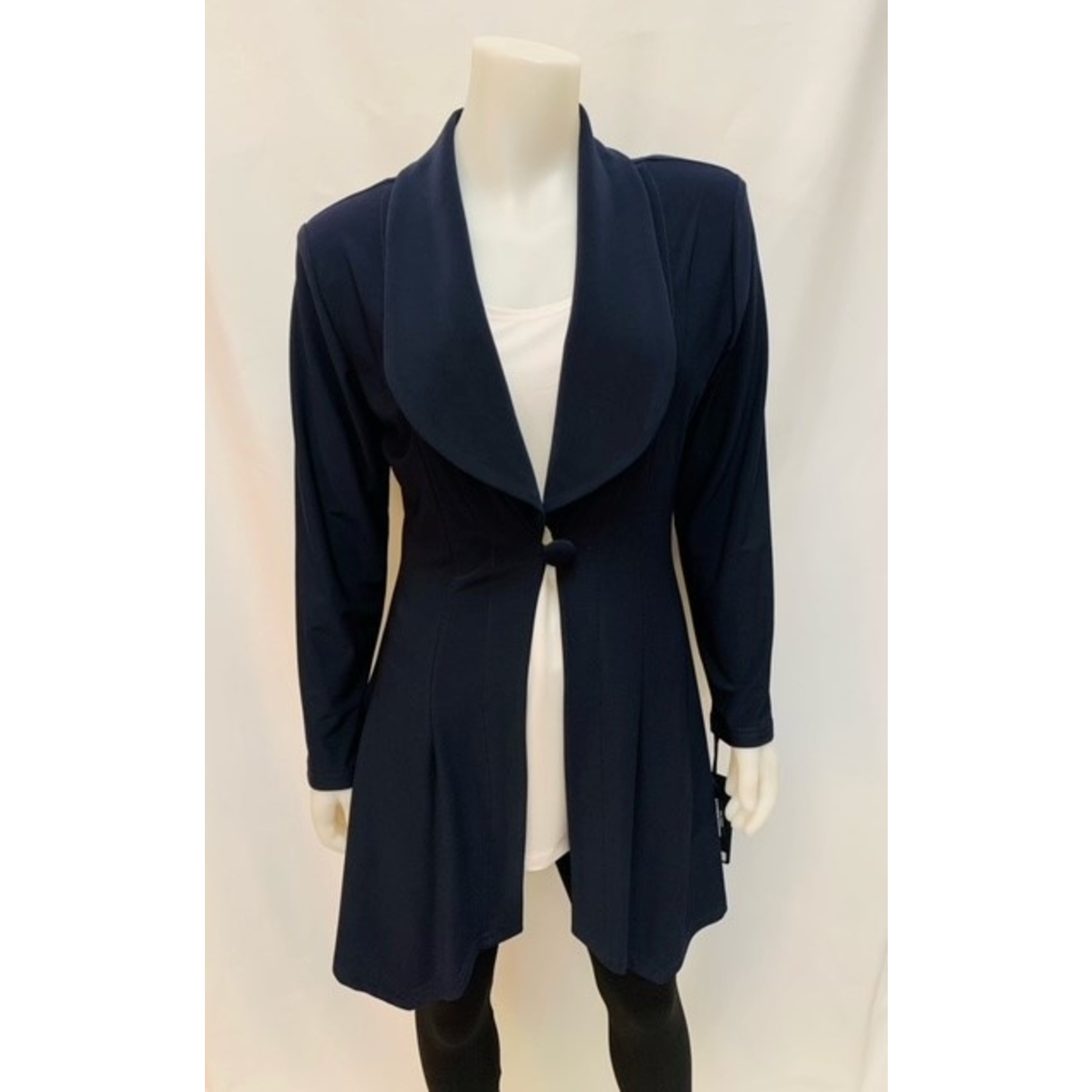 Artex long blazer with one front button