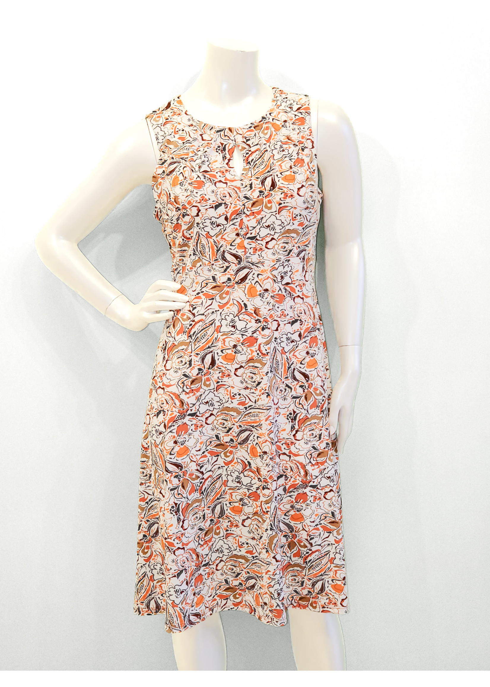 Bali Sleeveless Floral Print Dress