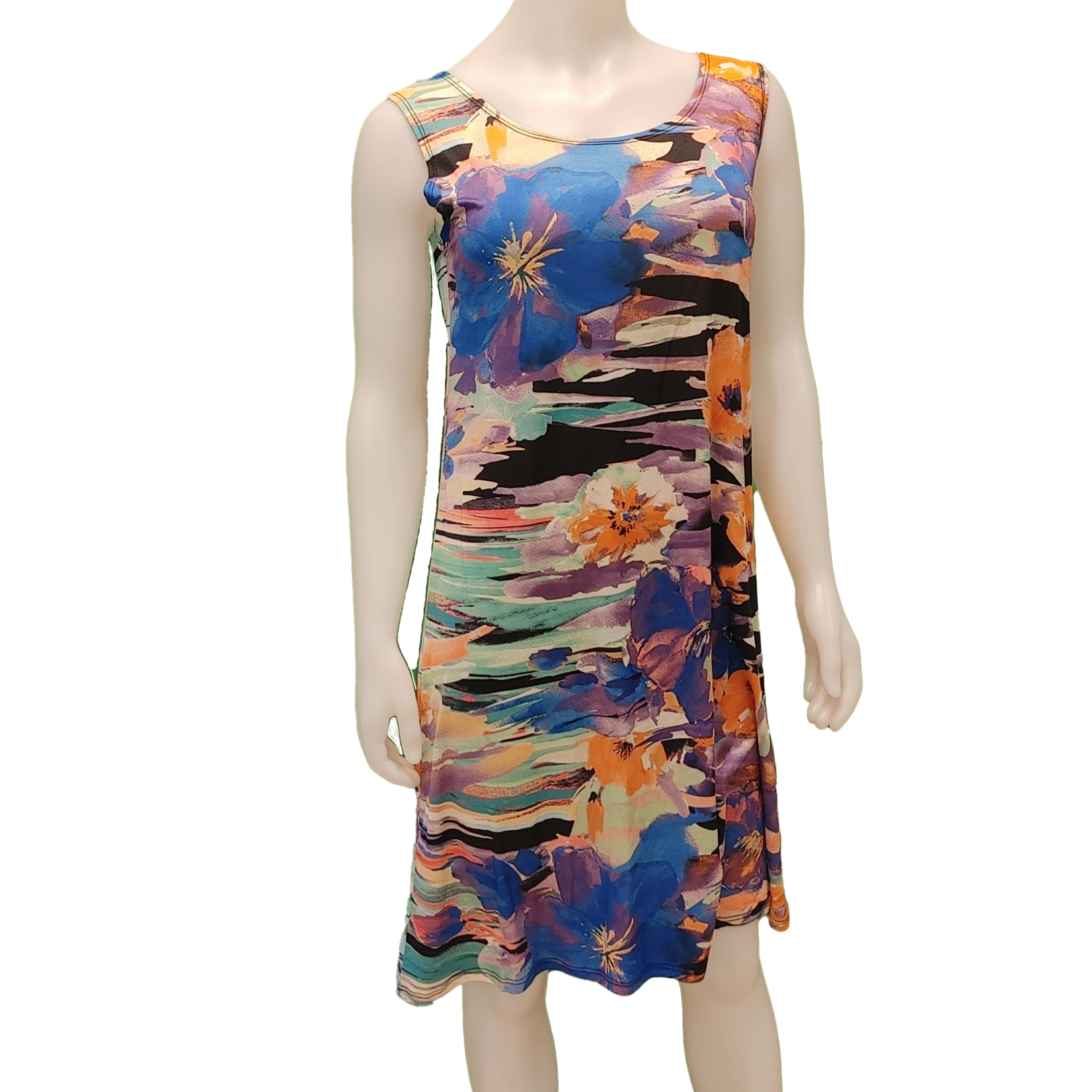 Julia Divina Sleeveless print dress