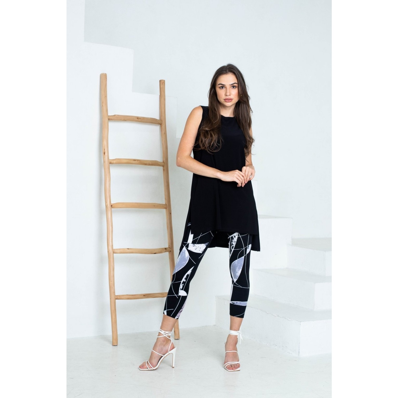 Artex printed cropped leggings