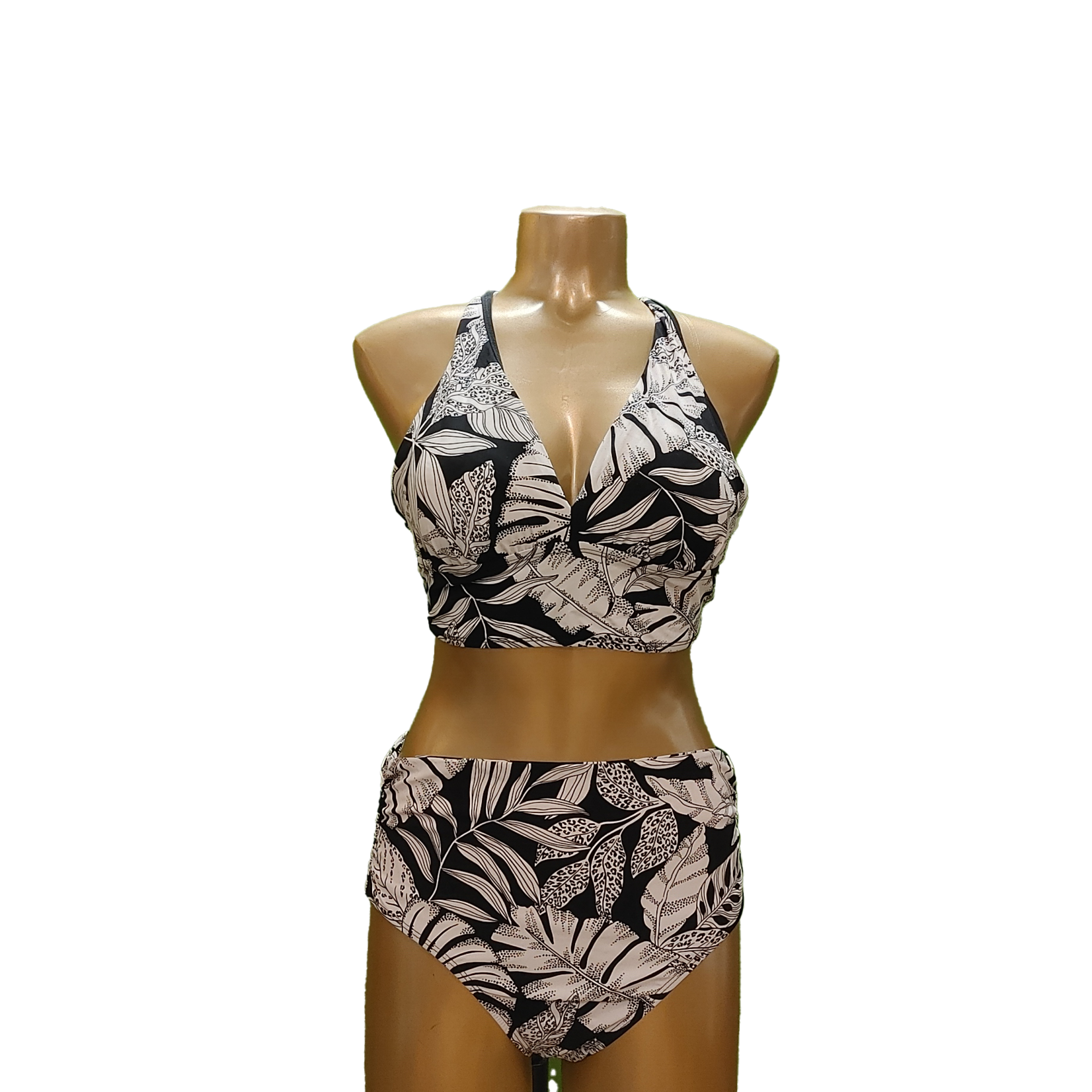 30DJ6063 tunnel back long line bra bikini - Ekim Fashion Clothing