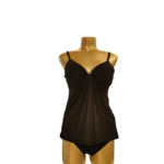 christina Pushup drapped tankini