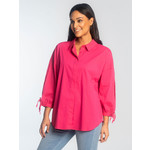 Lois 3/4 sleeve blouse with slit on sleeves