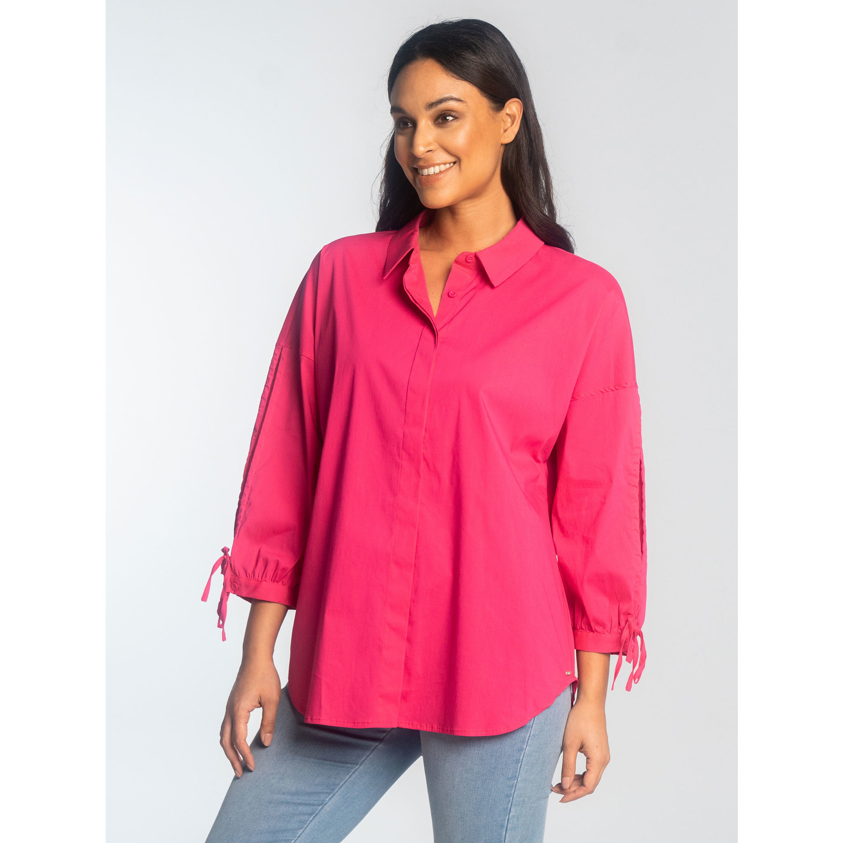 Lois Lois 3/4 sleeve blouse with slit on sleeves