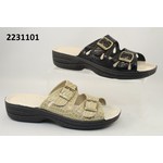 ferrazzoli Slip on 2 strap sandal