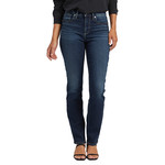 Silver Avery high rise straight leg jean