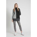 Point Zero Long sleeve loose color block turtle neck