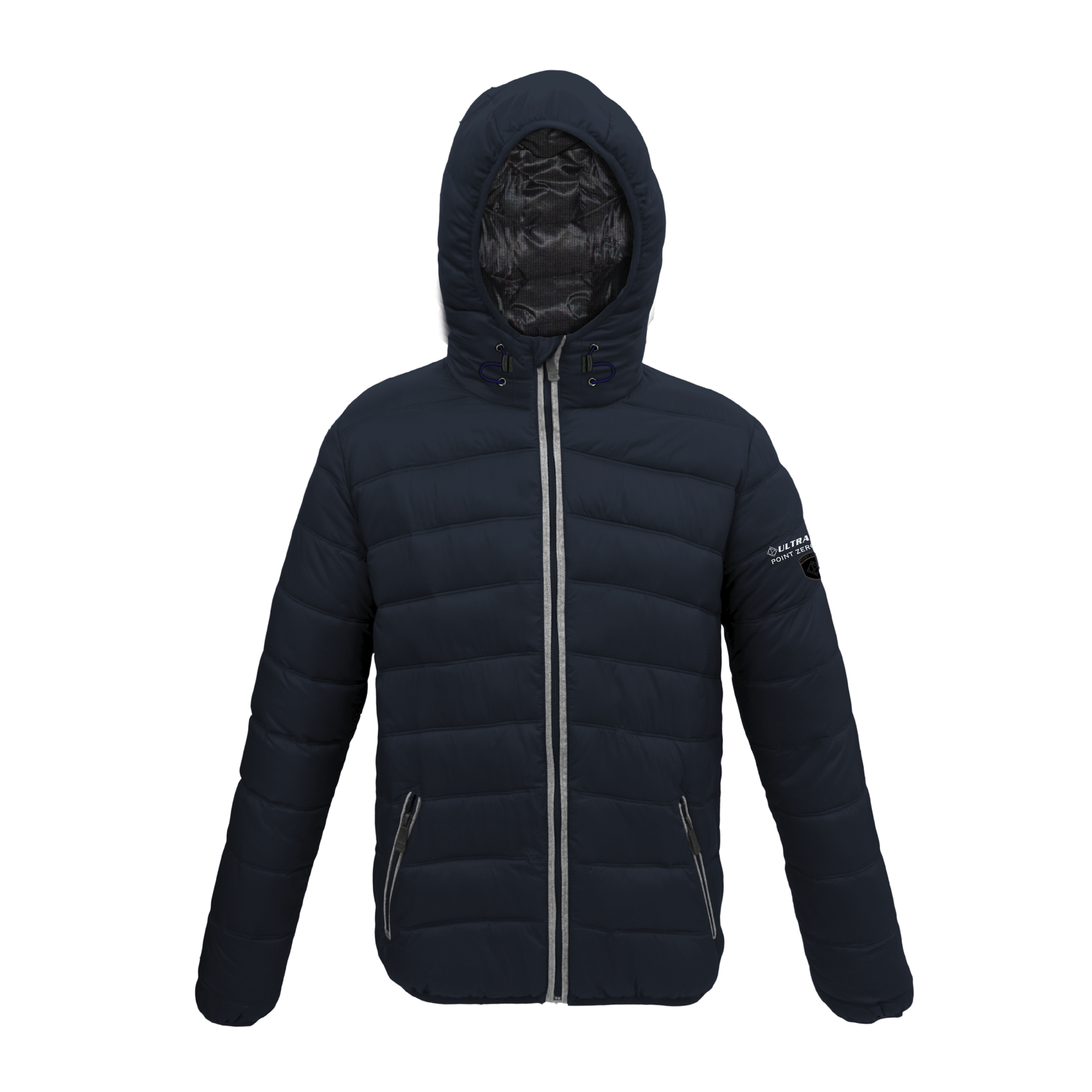 Point Zero Point Zero chervon quilt hooded "Ultralight" jacket available in 3 colors