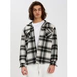 Point Zero Checkered shirt jacket with polar fleece lining