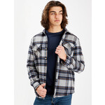 Point Zero Checkered over shirt jacket with polar fleece lining