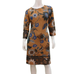 Papillon Paisley and floral print 3/4 sleeve sweater dress