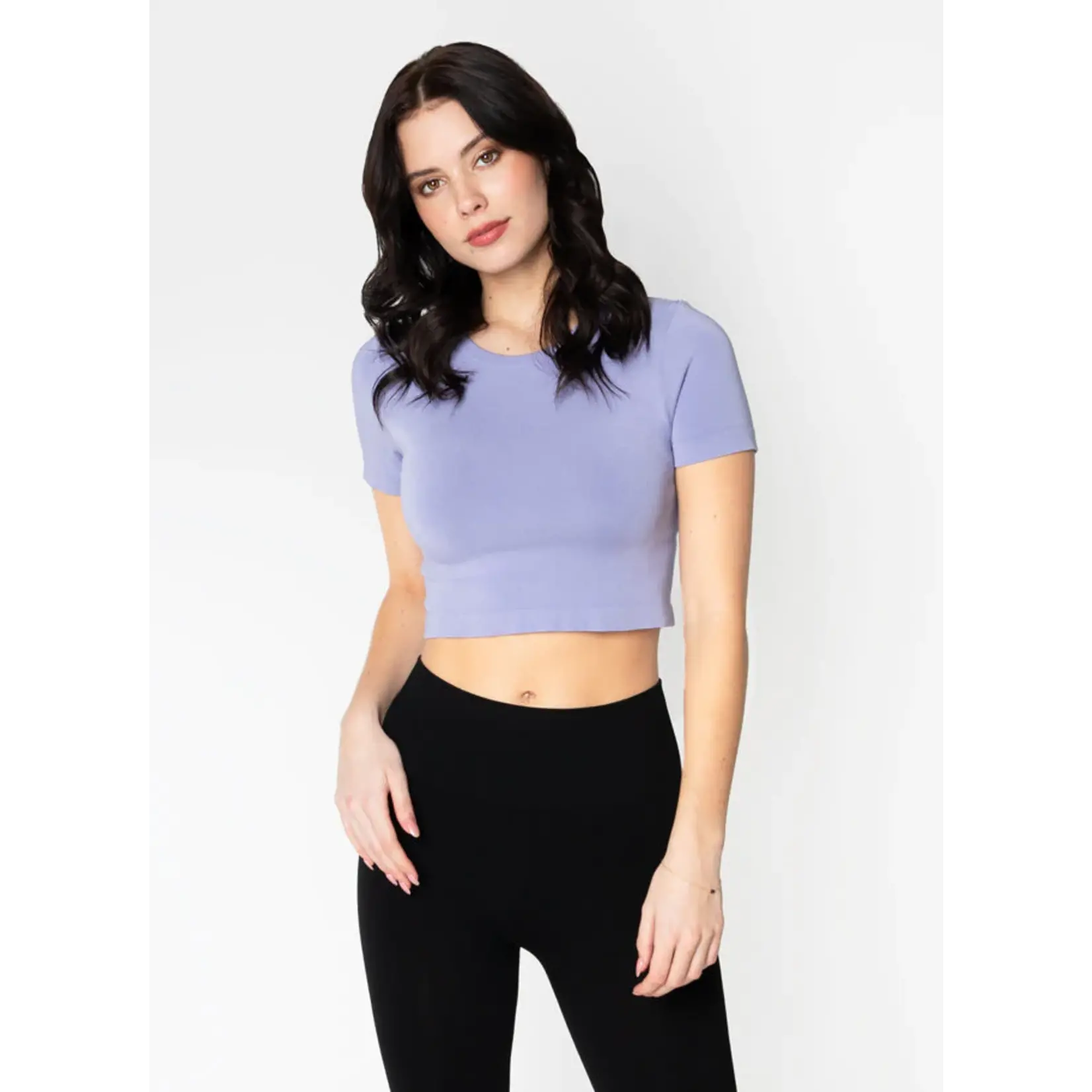 Cest moi Cest Moi short sleeve crop top