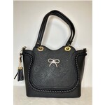temptation Large tote w/ bow on front and extra strap for crossbody
