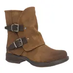 Taxi Short flat boot with buckles