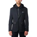 Vincent D'Amerique Mens multi functional blazer/sport coat/dinner jacket with zip off collar and hood
