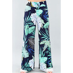 Michael Tyler Printed wide leg pant with inseam of 30.5"