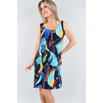 Michael Tyler Sleeveless print sundress