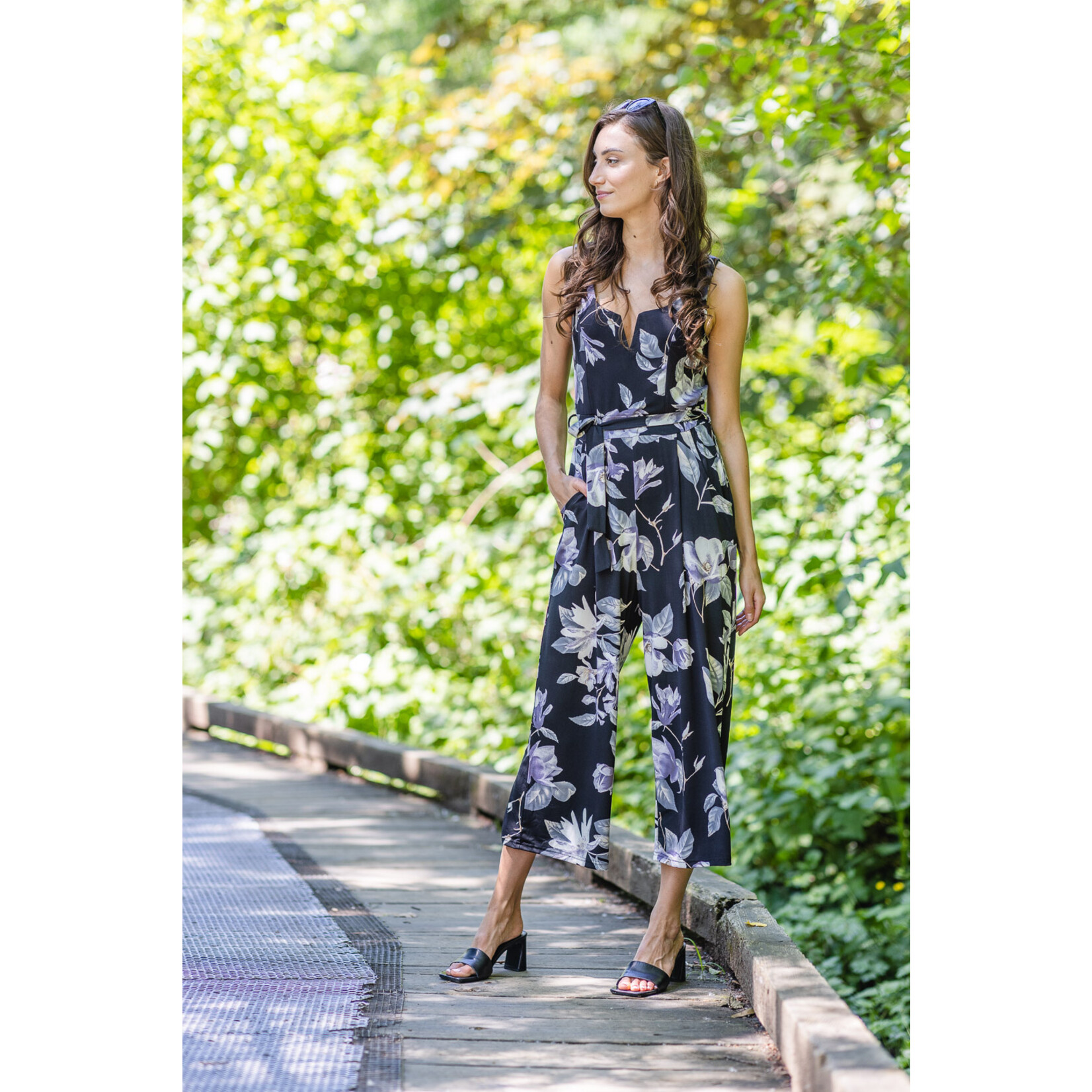 Papillon Papillon Floral stretch jumpsuit