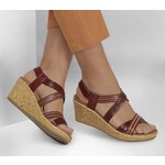 Skechers Luxe foam cork wedge sandal