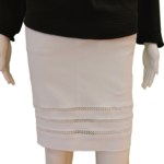 Lois Pull on stretch skort with mesh design