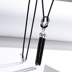 fashion jewelry Rope style chain with dangly chains