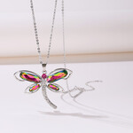 fashion jewelry Chain necklace with dragonfly