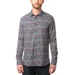 Vincent D'Amerique Mens long sleeve print dress shirt