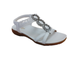 JJ Flat sandal with rhinestones