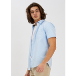 Point Zero Mens short sleeve poly/cotton button shirt