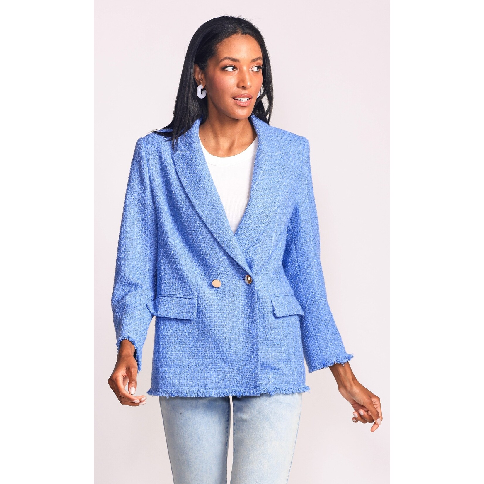 Pink Martini Pink Martini sierra button tweed jacket, Jackets, blazer, blazers, coat, coats