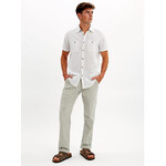 Point Zero Mens linen/cotton blend button short sleeve shirt