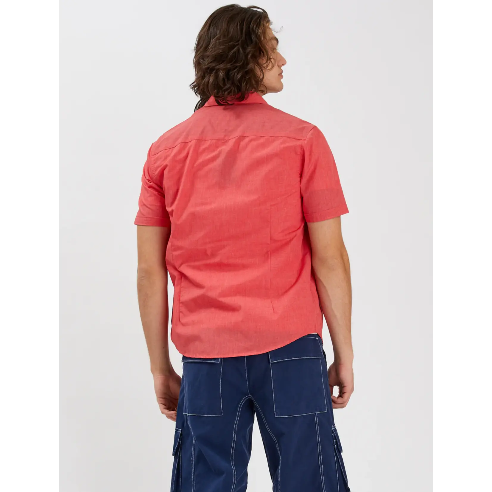 Point Zero Point Zero short sleeve poly/cotton button shirt, shirts, top, tops