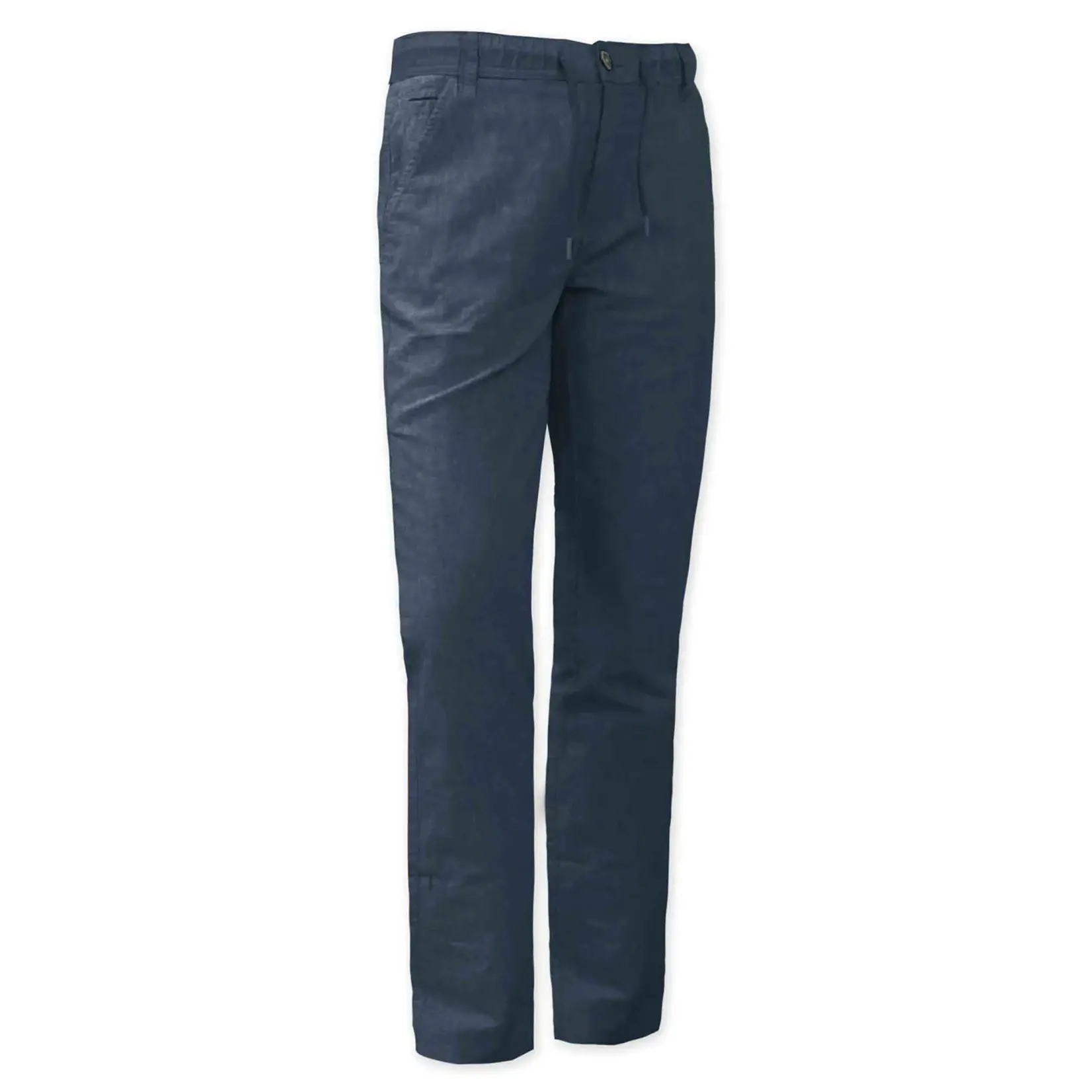 Point Zero Point Zero mens linen pant w/elastic waistband, drawcord