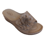 Soft Comfort Slip on velcro sandal with flower
