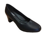 Soft Comfort Ladies plain pump heel closed shoe
