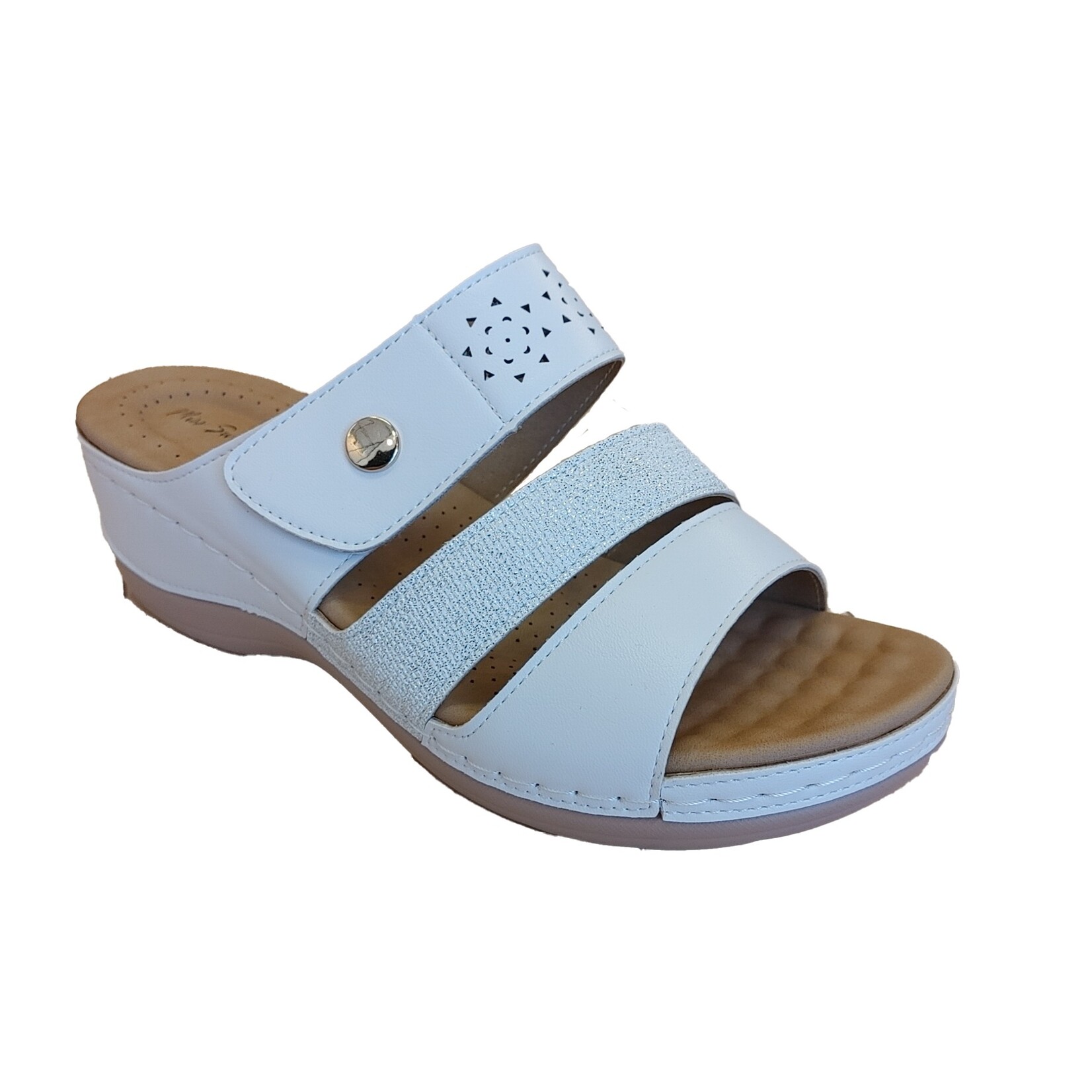 Miss Sweet Lady Sweet ladies wedge open toe sandal with velcro adjustment,sandals