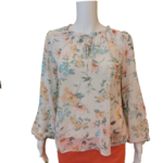 Point Zero Ladies llong sleeve floral blouse with tank underlay