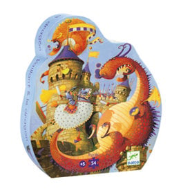 Djeco Puzzle - 54 mcx - Vaillant et les dragons - silhouette