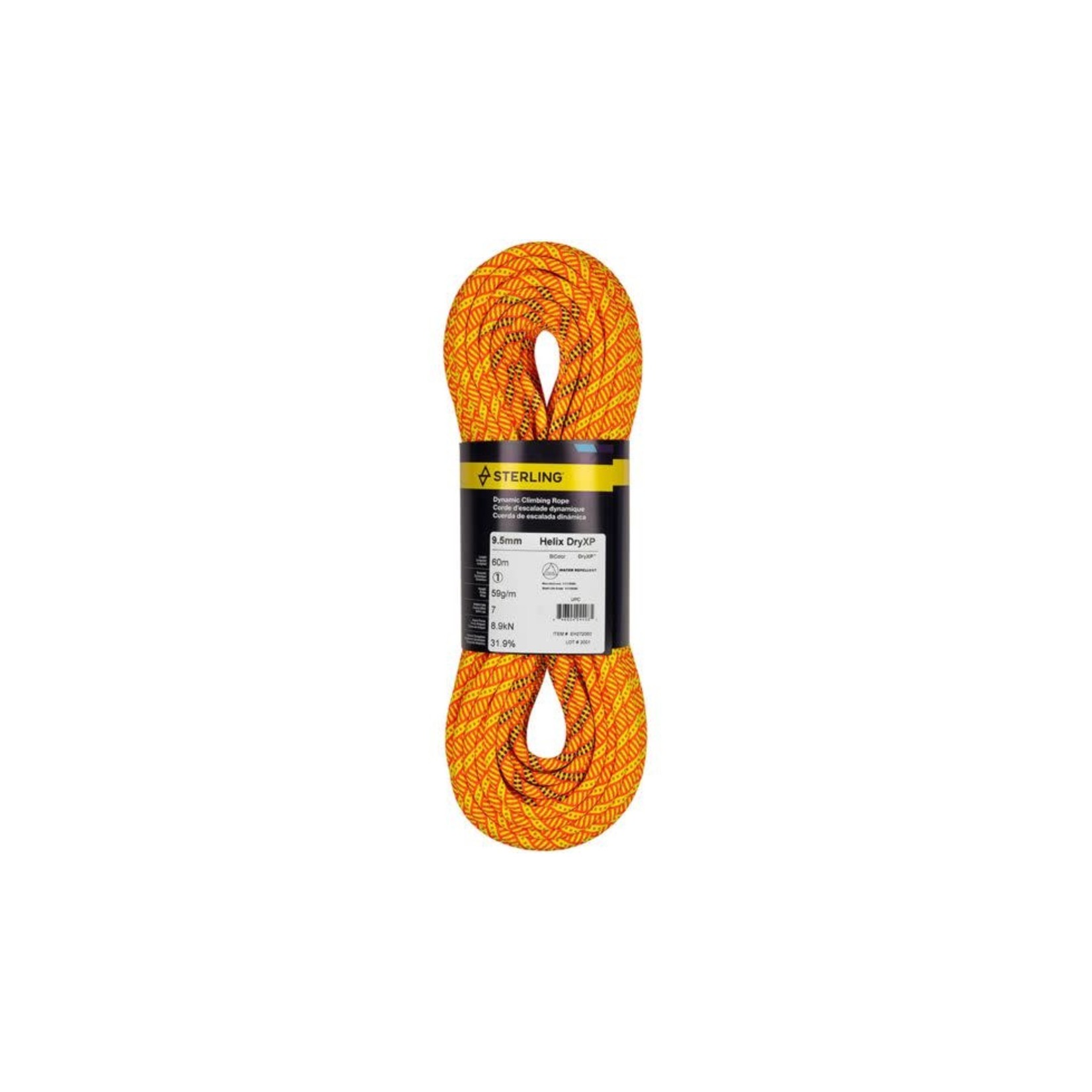 Sterling Rope Corde d'escalade dynamique Helix 9.5 mm