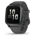 Garmin Venu Sq 2, Slate Aluminum Bezel with Shadow Gray Case and Silicone Band
